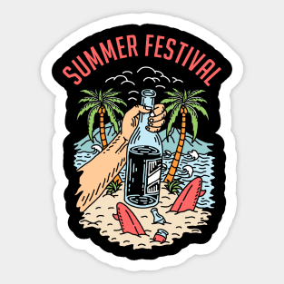 summer festival Sticker